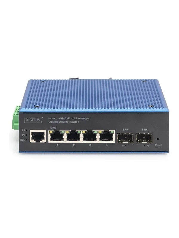 DIGITUS - switch - industrial - 4 ports - Managed