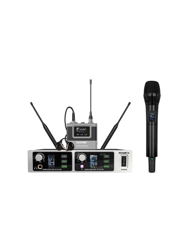 Acemic M2 - Alt-i-ett trådløst mikrofonsystem og in-ear monitorsystem