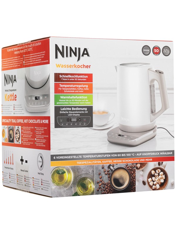 Ninja Vannkoker KT200EUWH - kettle - Hvit - 3000 W