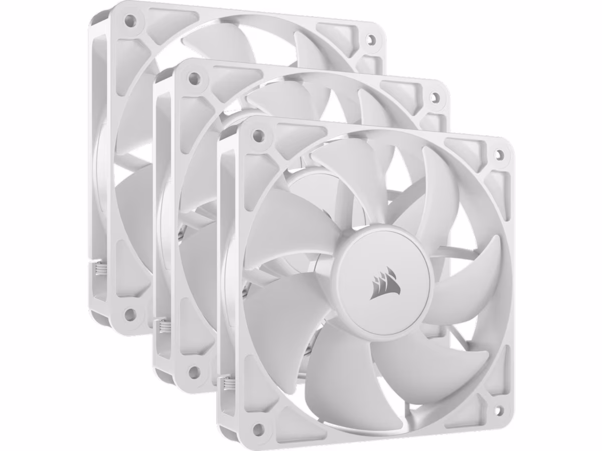 Corsair RS120 - 3-pack - Kabinettvifte - 120mm - Hvit - 36 dBA
