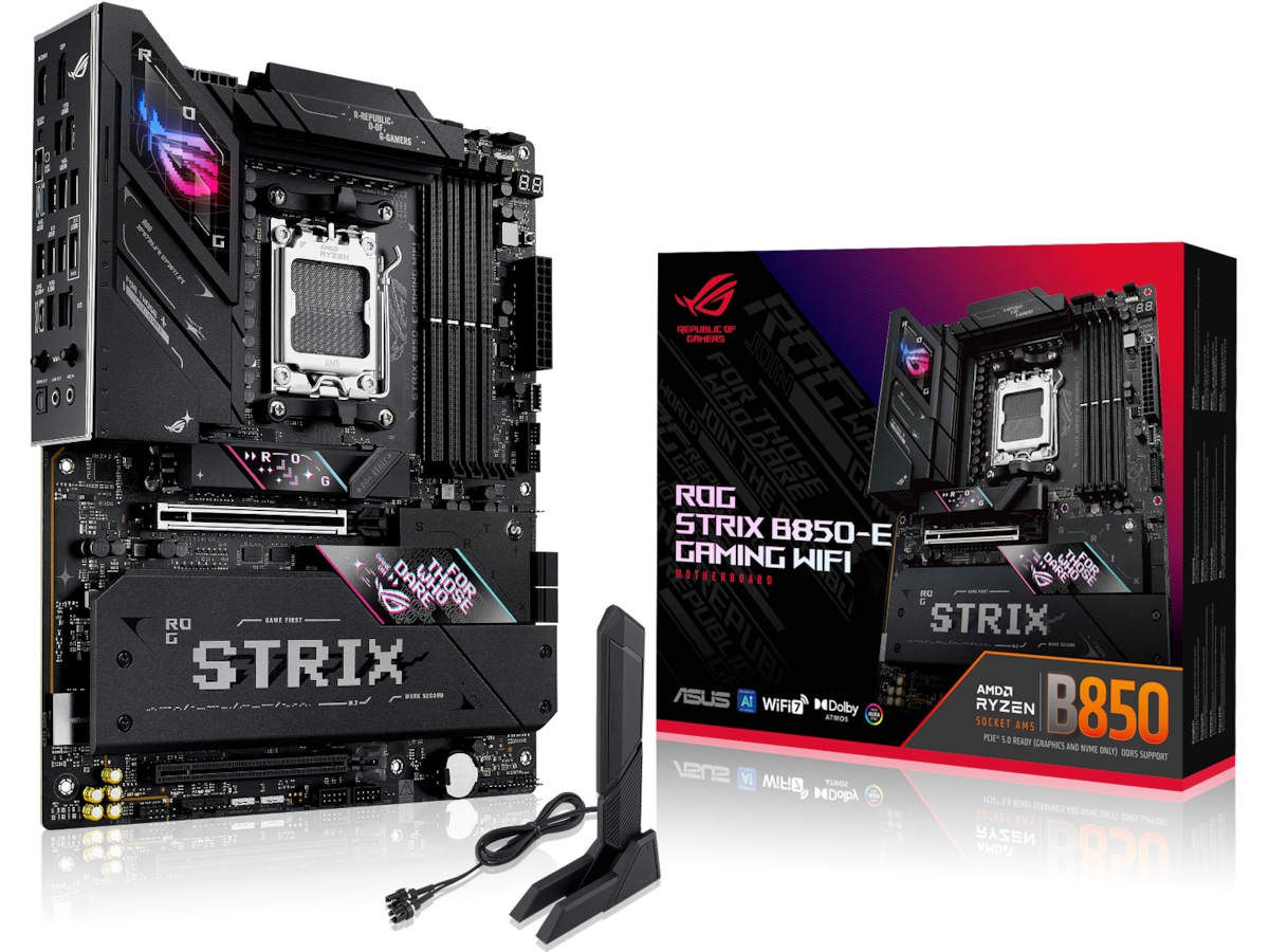 ASUS ROG STRIX B850-E GAMING WIFI Hovedkort - AMD B850 - AMD AM5 socket - DDR5 RAM - ATX