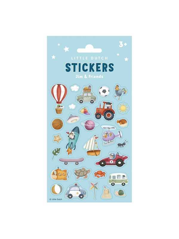 Little Dutch Stickers Jim &amp; Friends 10pcs.