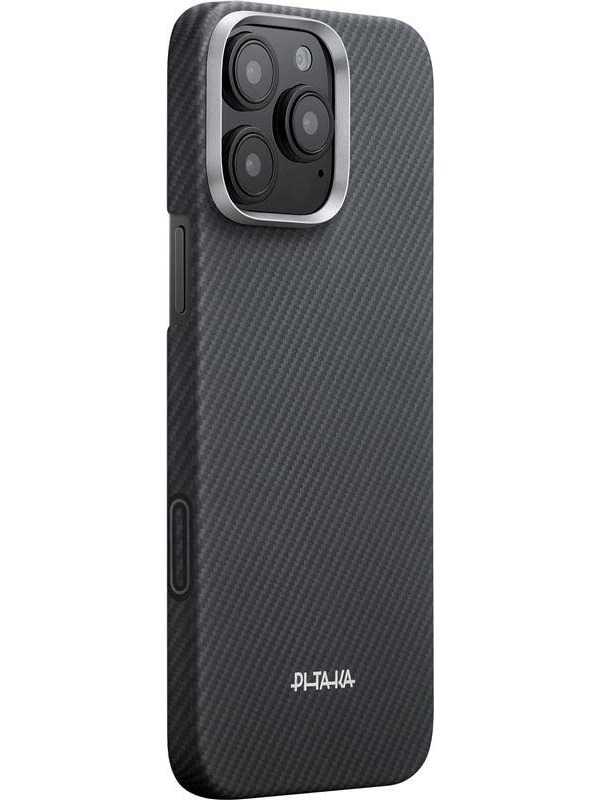 PITAKA Ultra-Slim Case - Black/Grey PitaTap - iPhone 16 Pro