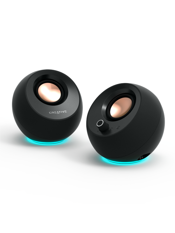 Creative Pebble Pro - Black - Bluetooth - 2.0 kanaler - Svart