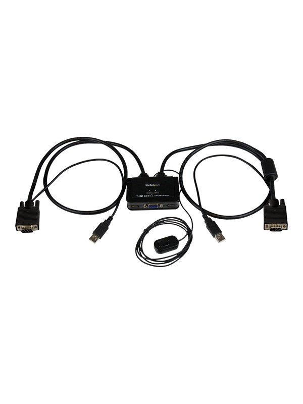 StarTech.com 2 Port USB VGA Cable KVM Switch
