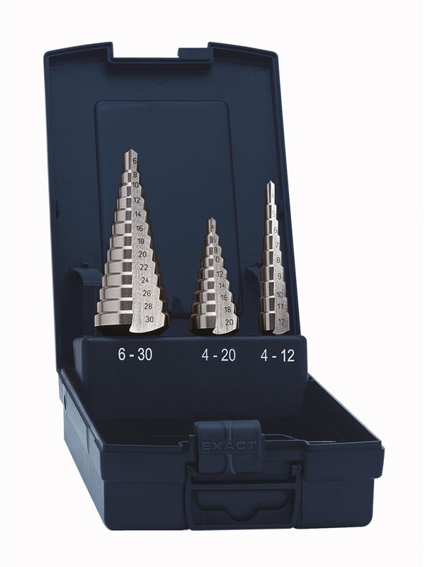 EVENTUS Step drill bit set HSS 0/9 + 1 + 2 / 3 pcs.