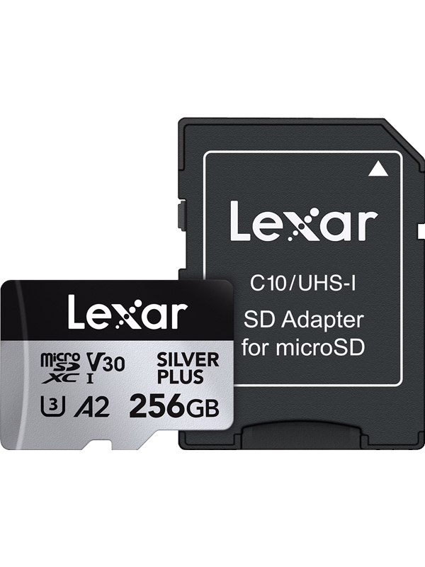 Lexar Professional Silver Plus MicroSD/SD - 205MB/s - 256GB