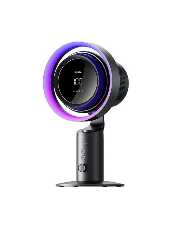 Jisulife Table Fan Pro3 10000mAh Desktop Turbine Fan with Filter - Dark Grey