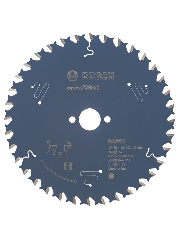 Bosch Sirkelsagblad Expert for Wood 160 x 20 x 1,8 mm, 36