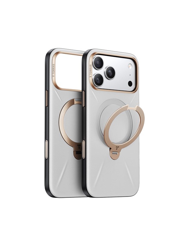 Torras Ostand Q3 Vegskin pearl gray - iPhone 17 P