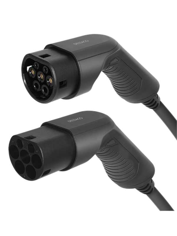 Deltaco e-Charge EV-3205 Ladekabel til elbiler, type 2 til type 2, 3 faser