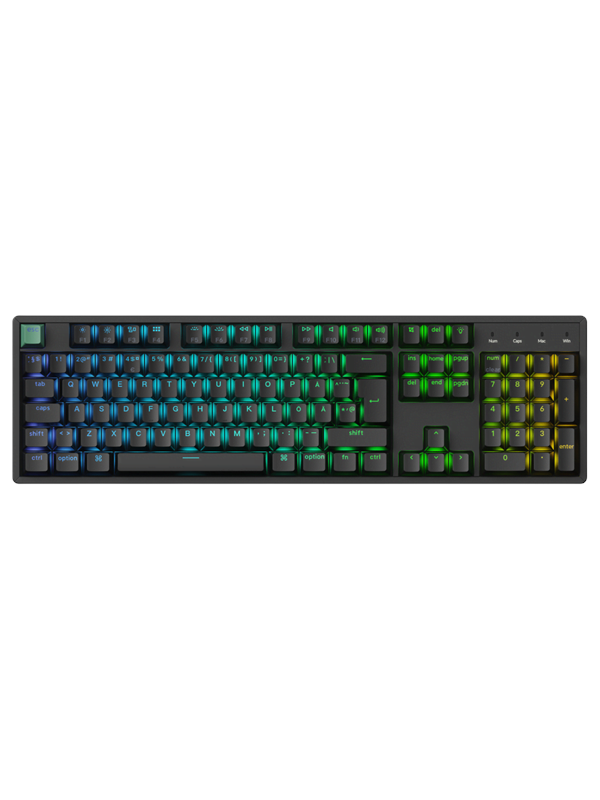 Keychron K10 HE Wireless Tri-Mode - Gamingtastatur - Nordisk - Svart