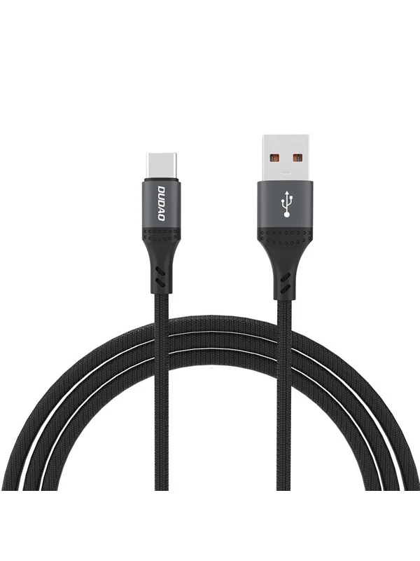 Dudao L3ST USB-A - USB-C 5A Cable 1.2m Braided - Black