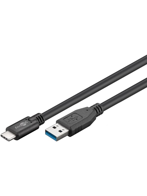 Pro USB-A <-> USB-C - 3m - USB 3.0 - Svart