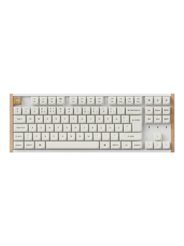 Keychron K8 HE SE Wireless Tri-Mode - Gamingtastatur - Nordisk - Hvit