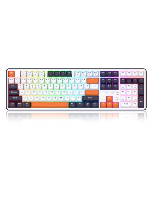 REDRAGON K689WBO-RGB-PRO Wyvern keyboard - Gamingtastatur - Engelsk (USA) - Hvit