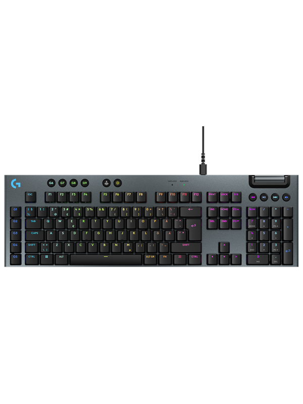 Logitech G915 X Wired - Tactile - Gamingtastatur - Nordisk - Svart
