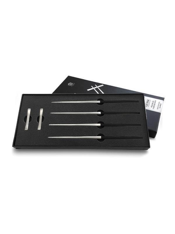 Gense Chopsticks Focus de Luxe 23 cm 6 pieces Black/Matte