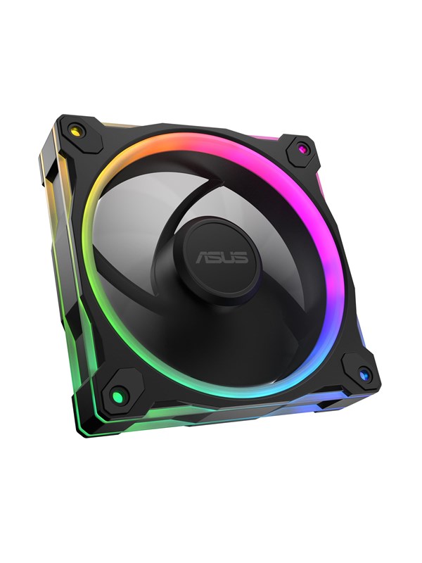 ASUS Prime MR120 Fan ARGB Black - Kabinettvifte - 120mm - Svart med RGB LED-lys