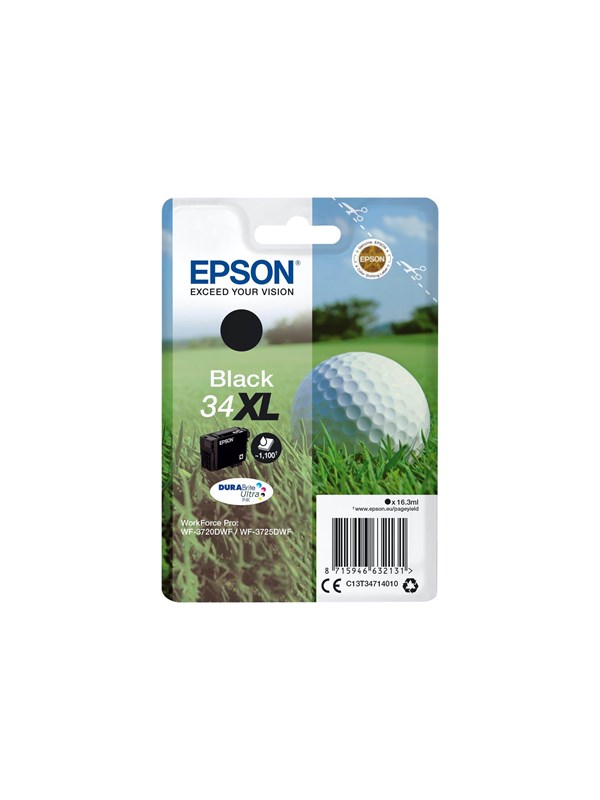 Epson 34XL - XL - sort - original - blækpatron