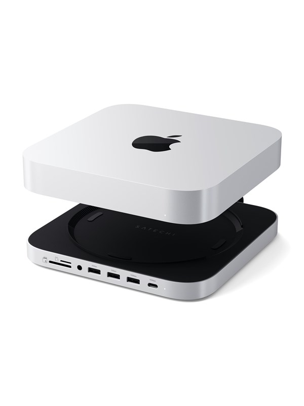 Satechi Stand &amp; Hub For Mac Mini / Studio With NVMe SSD Enclosure
