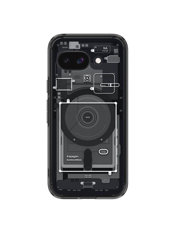 Spigen Ultra Hybrid MagSafe - zero one black - Google Pixel 9a