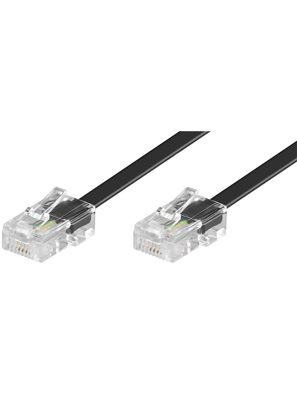 Pro ISDN modular cable - Svart - 3m