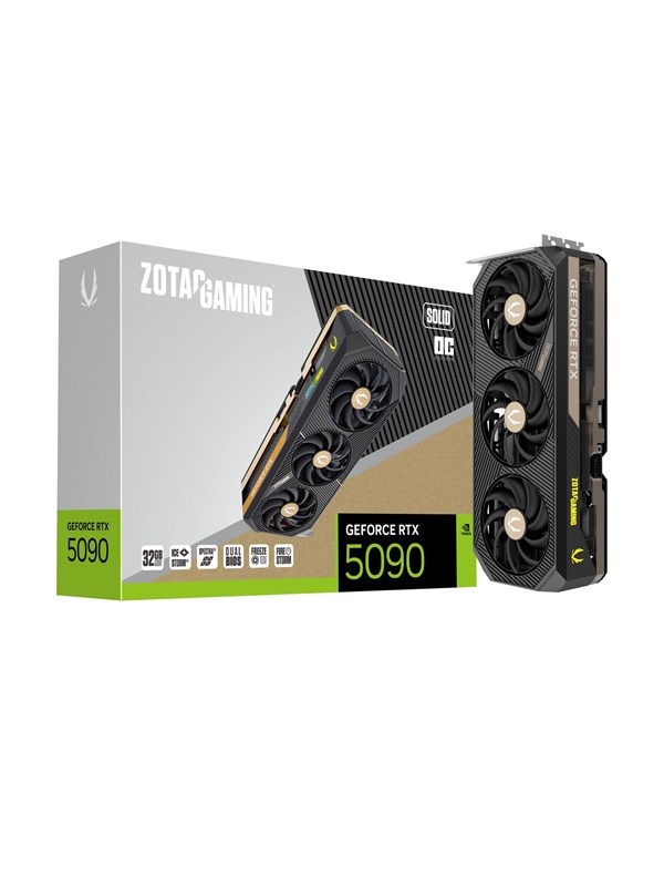 ZOTAC GeForce RTX 5090 Solid OC - 32GB GDDR7 RAM - Grafikkort