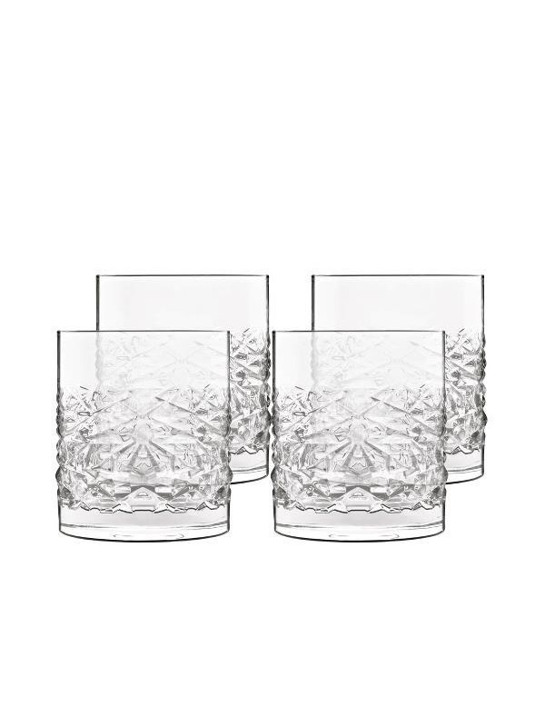 Luigi Bormioli Mixology textures Water glass/whiskey glass 10 cm 38 cl 4 pcs. Clear
