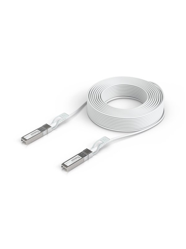 Ubiquiti UniFi 1-25G Auto Direct Attach Uplink Cable 30m - Hvit - 30m