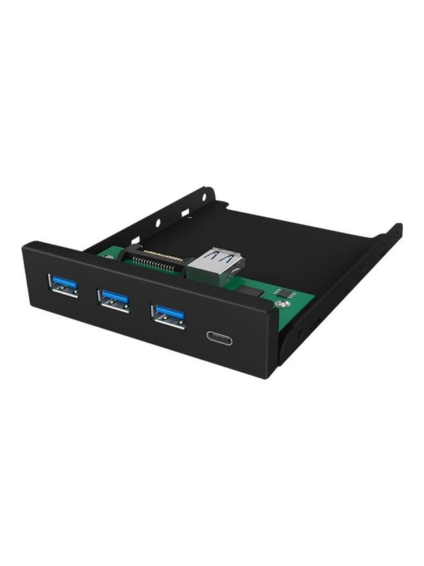 ICY BOX IB-HUB1418-i3 USB-hub - 4 porter - Svart