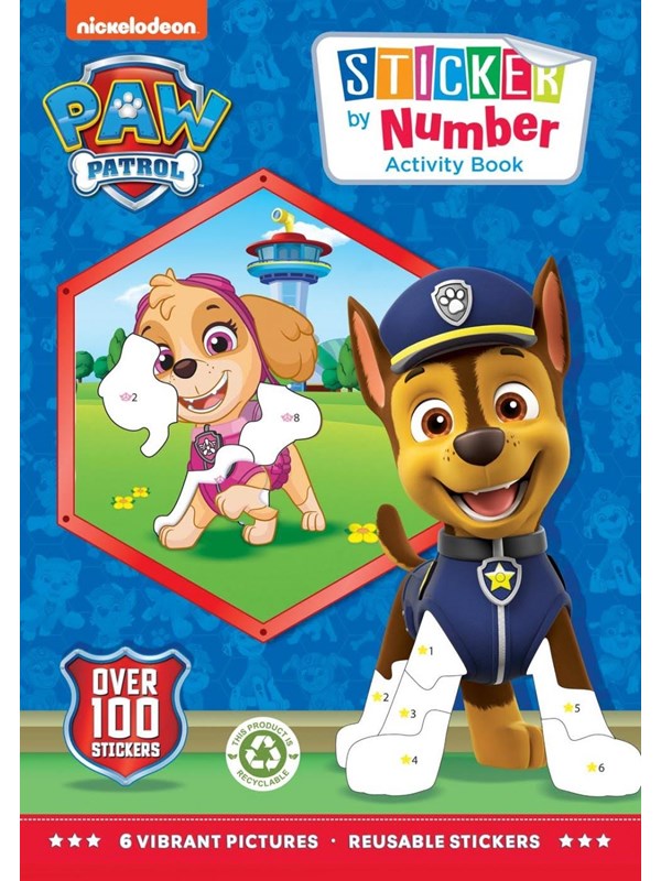 Alligator PAW PATROL Sticker by Number Book