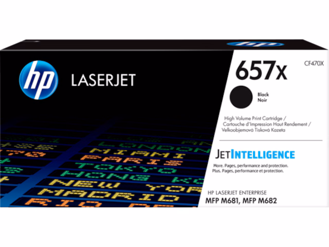 HP Toner 657X Sort