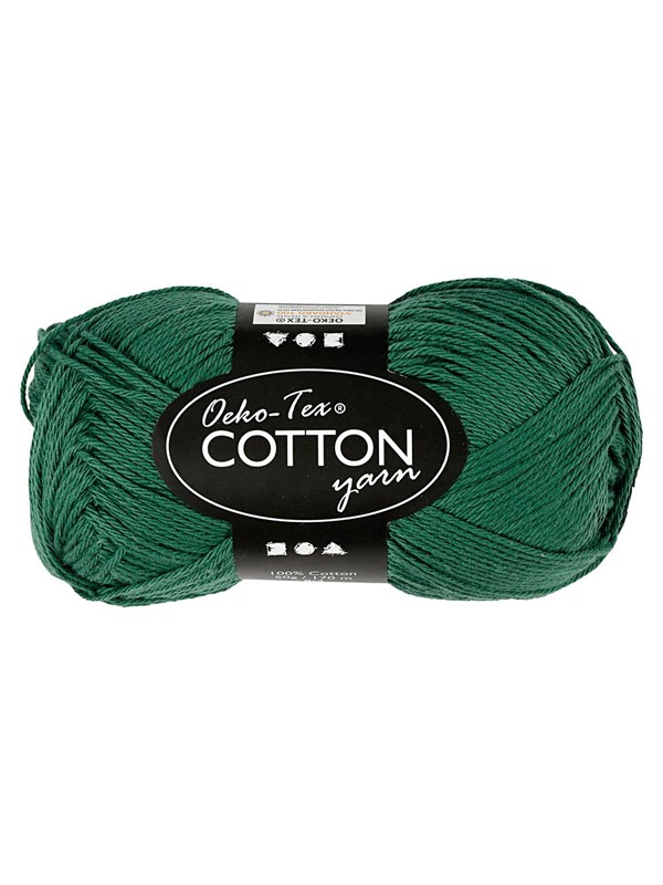 Creativ Company Cotton yarn Dark green 50gr 170m