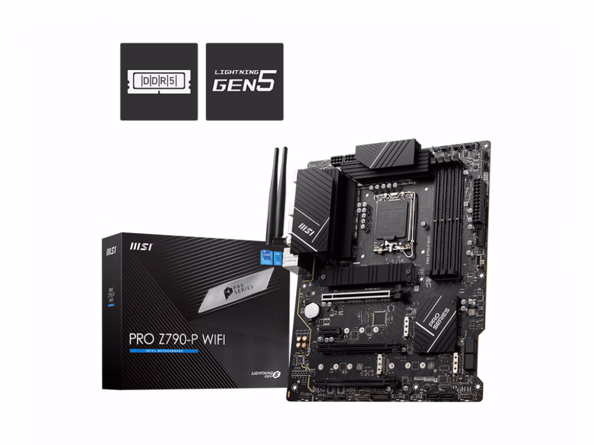MSI PRO Z790-P WIFI Hovedkort - Intel Z790 - Intel LGA1700 socket - DDR5 RAM - ATX