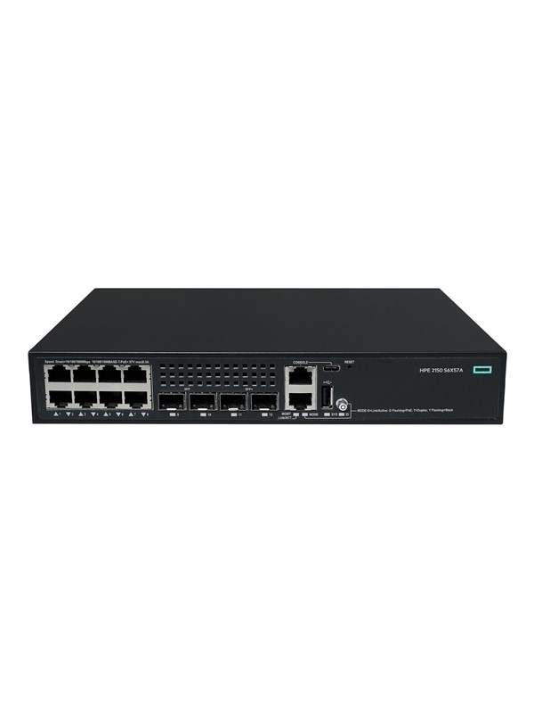 Hewlett Packard Enterprise HPE Networking Comware 2150 8p 10M/100M/1G PoE+ 2p SFP 1G 2p SFP+ 1G/10G 125W