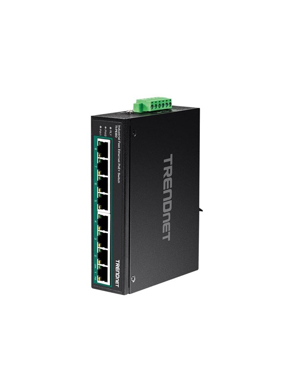 TRENDnet TI-PE80 - Industrial - switch - 8 ports