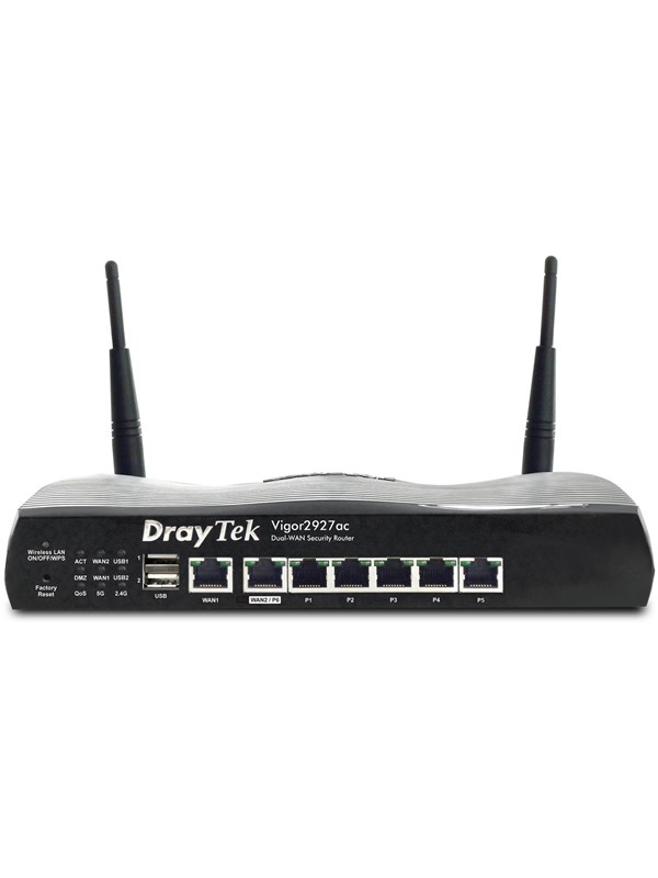 DrayTek Vigor 2927VAC - Wireless router 802.11a/b/g/n/Wi-Fi 5 Wave 2