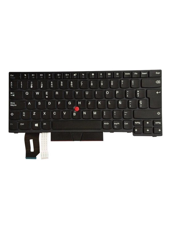 Lenovo - notebook replacement keyboard - with Trackpoint UltraNav - QWERTY - Spanish - black - Bærbart tastatur - til utskifting - Spansk - Svart