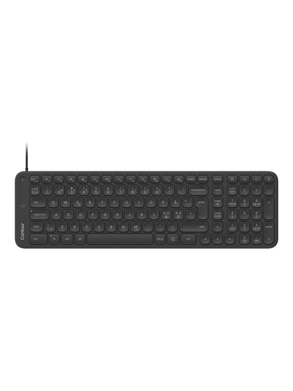 Contour Balance Mid-Size Keyboard Wired Pan Nordic Layout - Tastatur - Nordisk