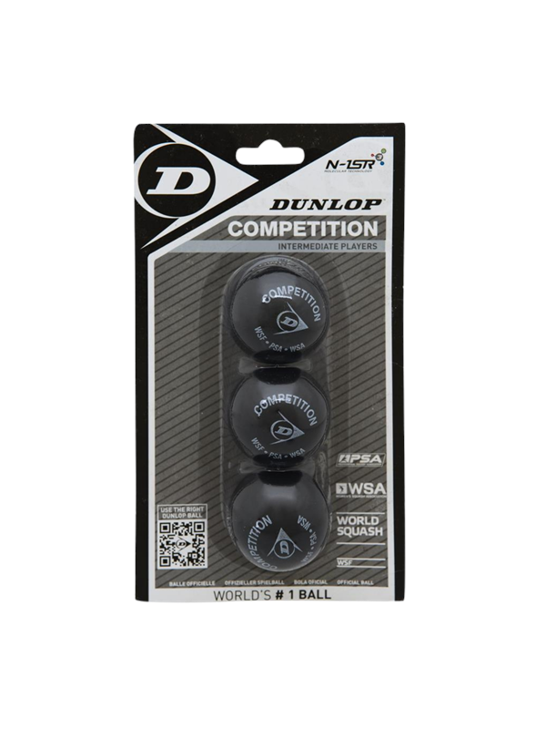 Dunlop COMPETITION 3-pack Squash Ball
