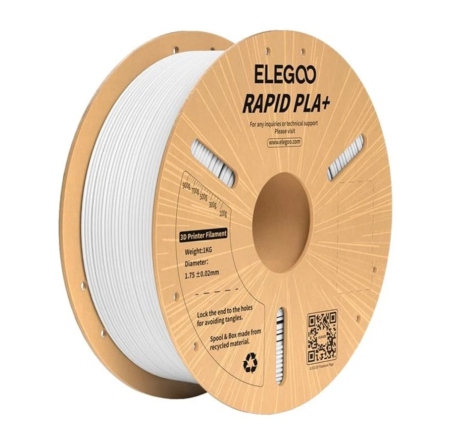 Elegoo Rapid PLA+ Filament - White - 3D printer