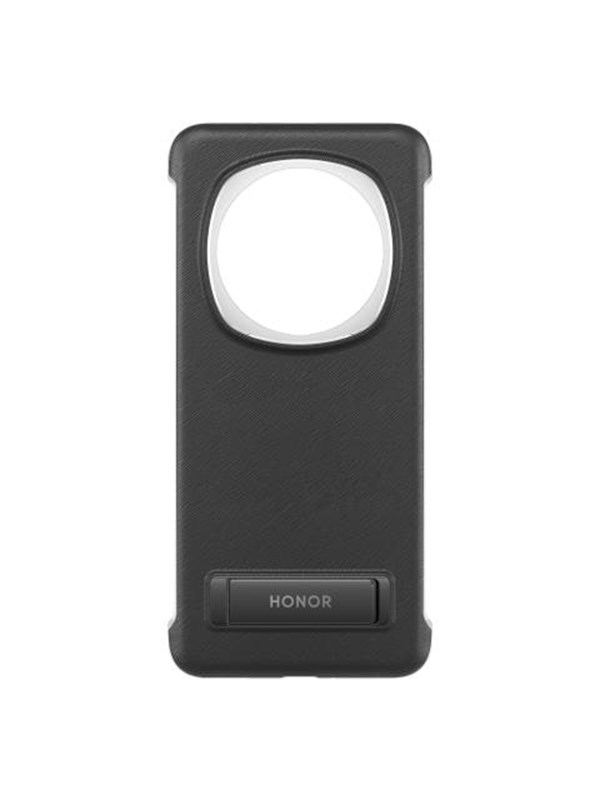 Honor Magic6 Pro PU Bracket Case - Black