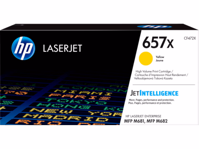 HP Toner 657X Gul