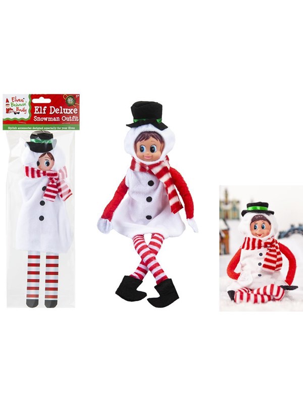 Elves Behavin' Badley Elf Snowman Outfit