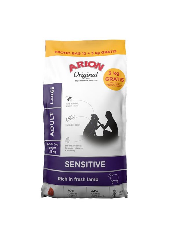 ARION - Original sensitive large 15kg (BB: 22/08/2026)
