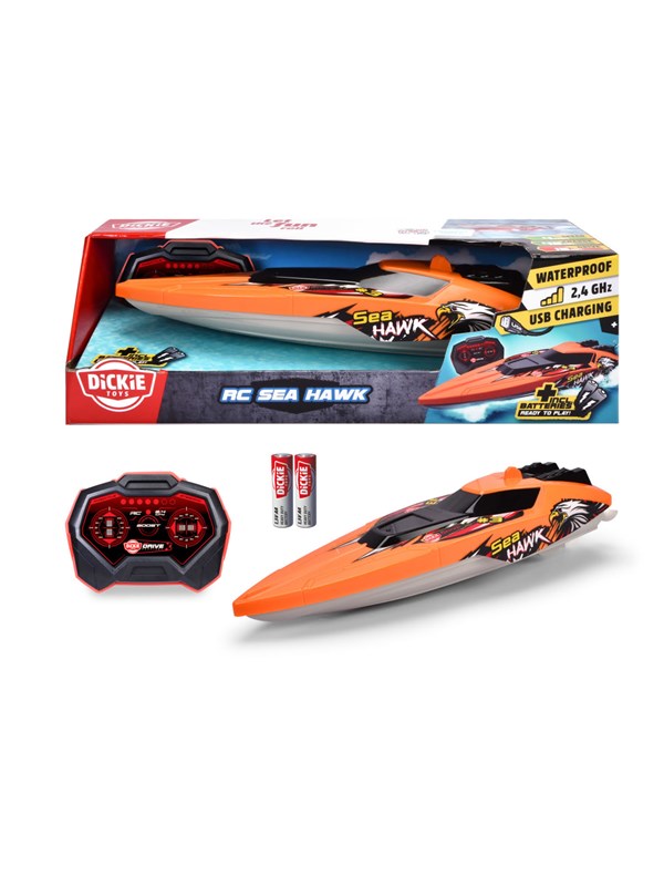 Dickie Sea Hawk Radiostyrt Båt, 33 cm