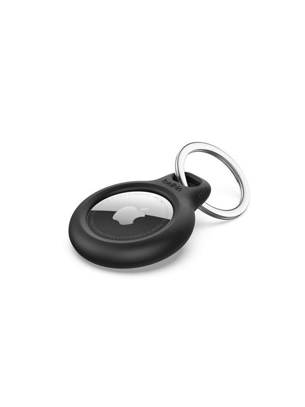 Belkin Secure holder with Keyring - Airtag - 4 Pack Black