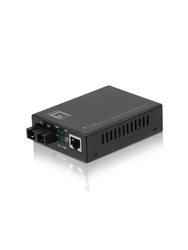 LevelOne GVT-2001 RJ45 to SC Gigabit Media Converter Multi-Mode Fiber 850nm 550m