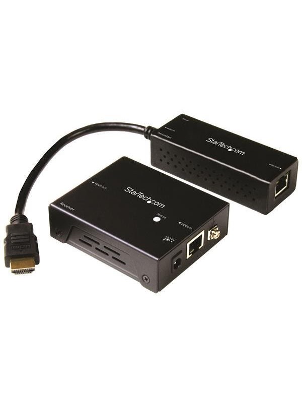StarTech.com ST121HDBTDK 4K HDMI Extender with Compact Transmitter - HDBaseT - UHD 4K - TAA